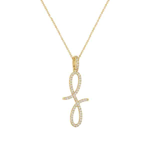 Item | Buy Oiza Pave Infinie Pendant Necklace in 18KT Gold | SPOP Enterprise Global